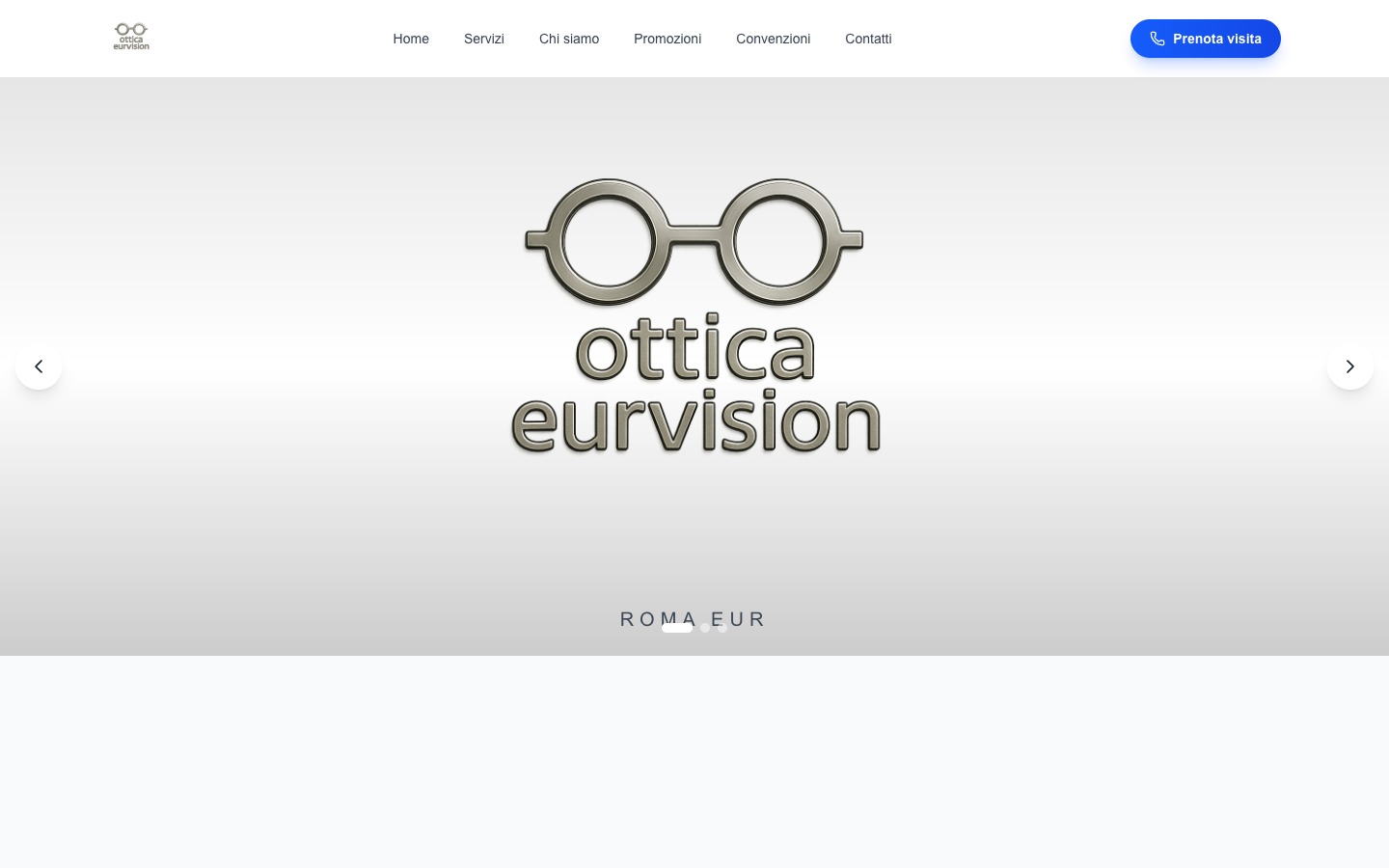 Ottica Eurvision website preview
